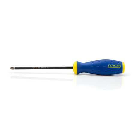 Estwing PH2 x 6" Philips Magnetic Diamond Tip Screwdriver with Ergonomic Handle 42447-06